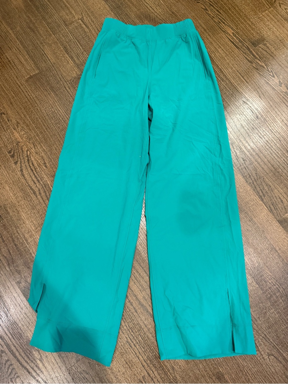 lululemon athletica Teal Wide Leg Track Pants